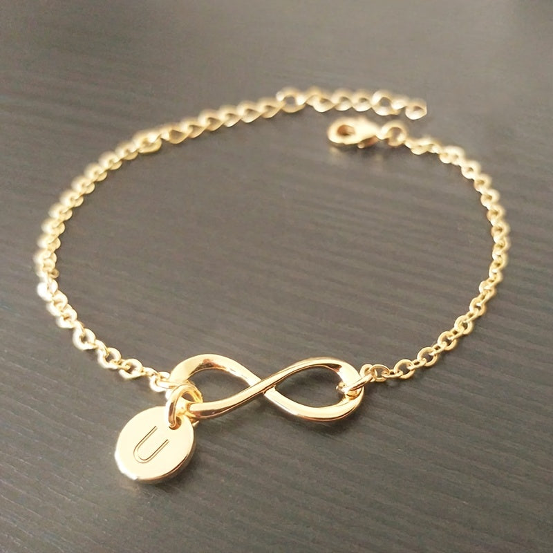 1pc Golden 26 Letter Bracelet