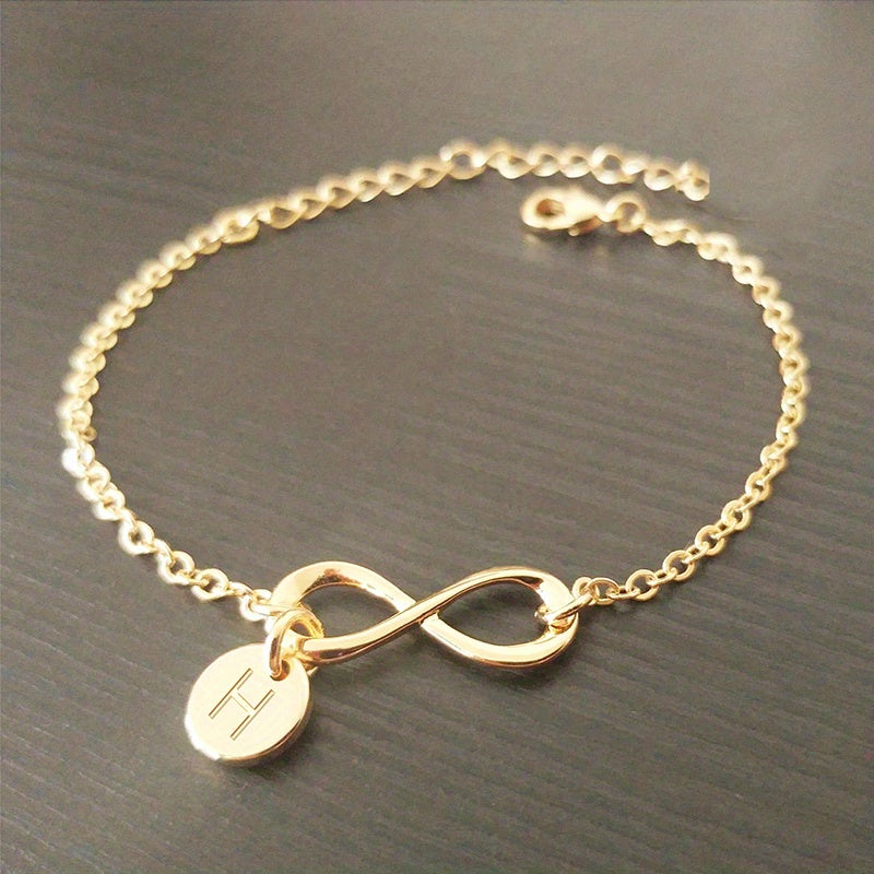 1pc Golden 26 Letter Bracelet